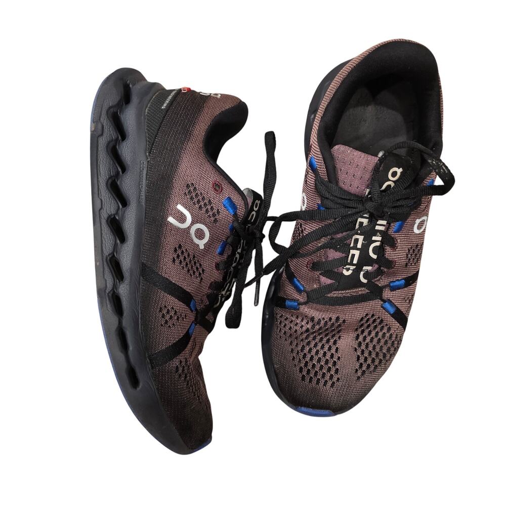 On Running Cloudsurfer running shoes black & cobalt colorway SZ 7.5‎